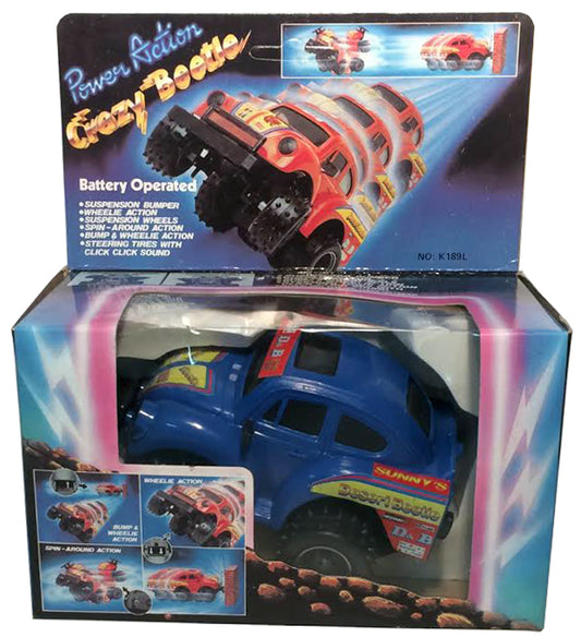 7888 - Power Action Crazy Beetle Blue Battery Operated - |S-31 Garage|