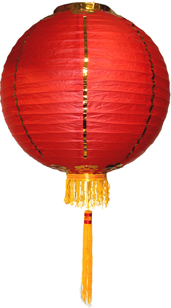 7901 - Lantern 18" Red with Tassels - |W-10||G-81|