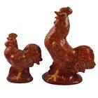 7955 - Set of 2 Handmade Bandana Roosters Figurine, Collectible Decor Item |H-27|