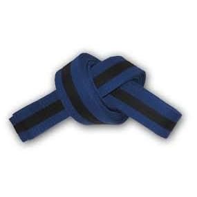 79 - Belt 7 Blue w/Black Stripe