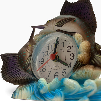 12352 - Unique Swordfish Battery-Operated Clock 3.5" |8-19|: sent for pic 8/26 cc
