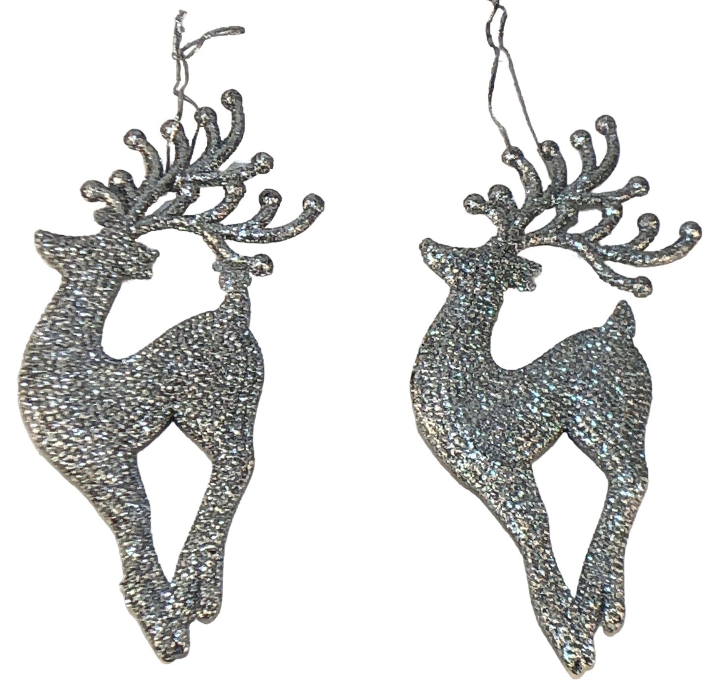 8019 - 7" Silver Reindeer Glass |Pod 2-73|