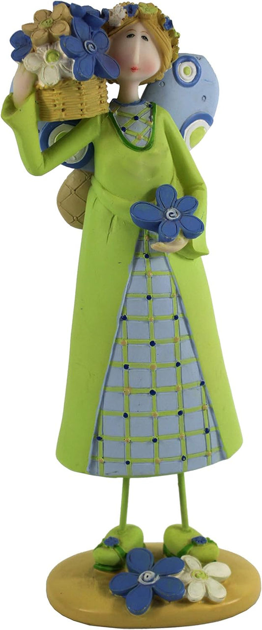 8072 - 9" Blue & Green Flower Fairy - [1-14]