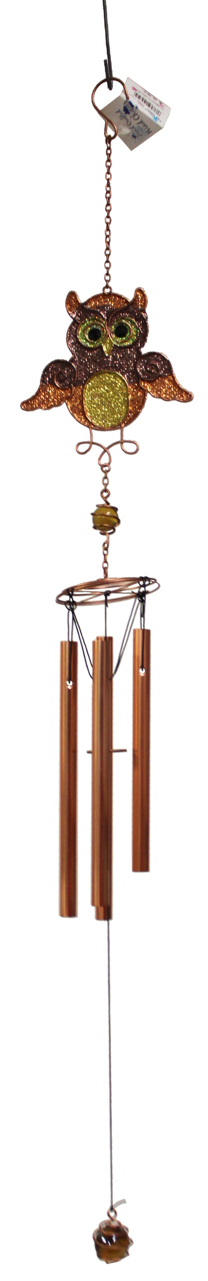 8225 - 24" Copper Owl Windchime |G-12|