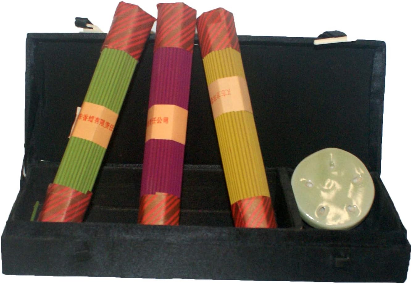8383 - 9" Incense Set Black Rectangle |Scent 42|