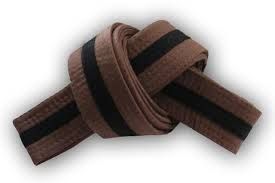 83 - Belt 4 Brown w/Black Stripe - |Belts|