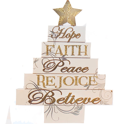 8404 - White Tree Inspirational Sign 13" |Pod 2-63|