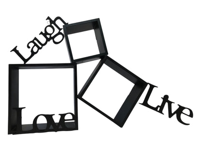 8538 -6-Piece Inspirational Wall Cube Set Nested Sizes: 8", 6", 5" |22-4|