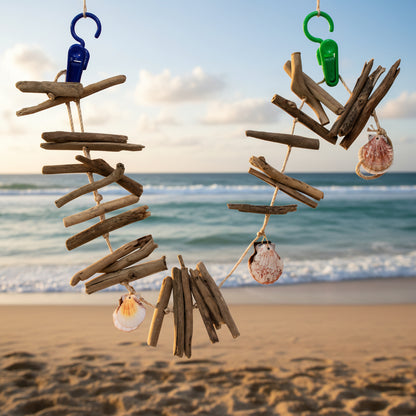 8756 - 36" Driftwood Shell Windchime |G-7|