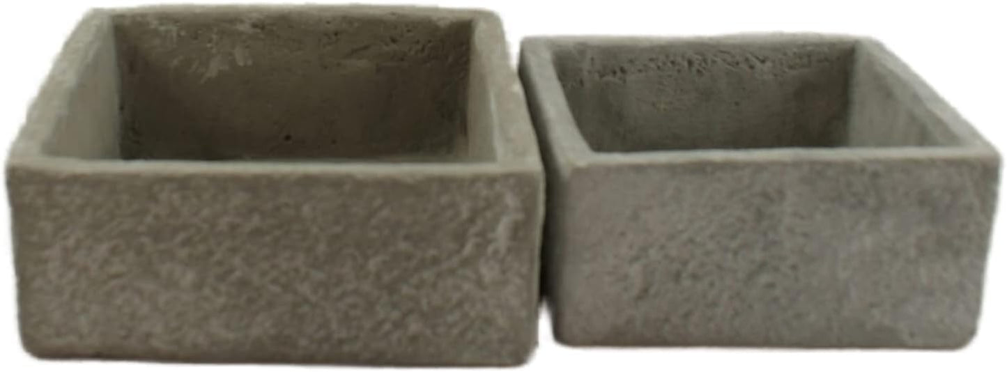 878 - Set of 2 Square Greenhouse Containers - |17-23|