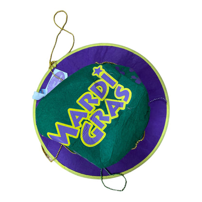 8987 - Jumbo Mardi Gras Hat/Beads - |w/Randy|