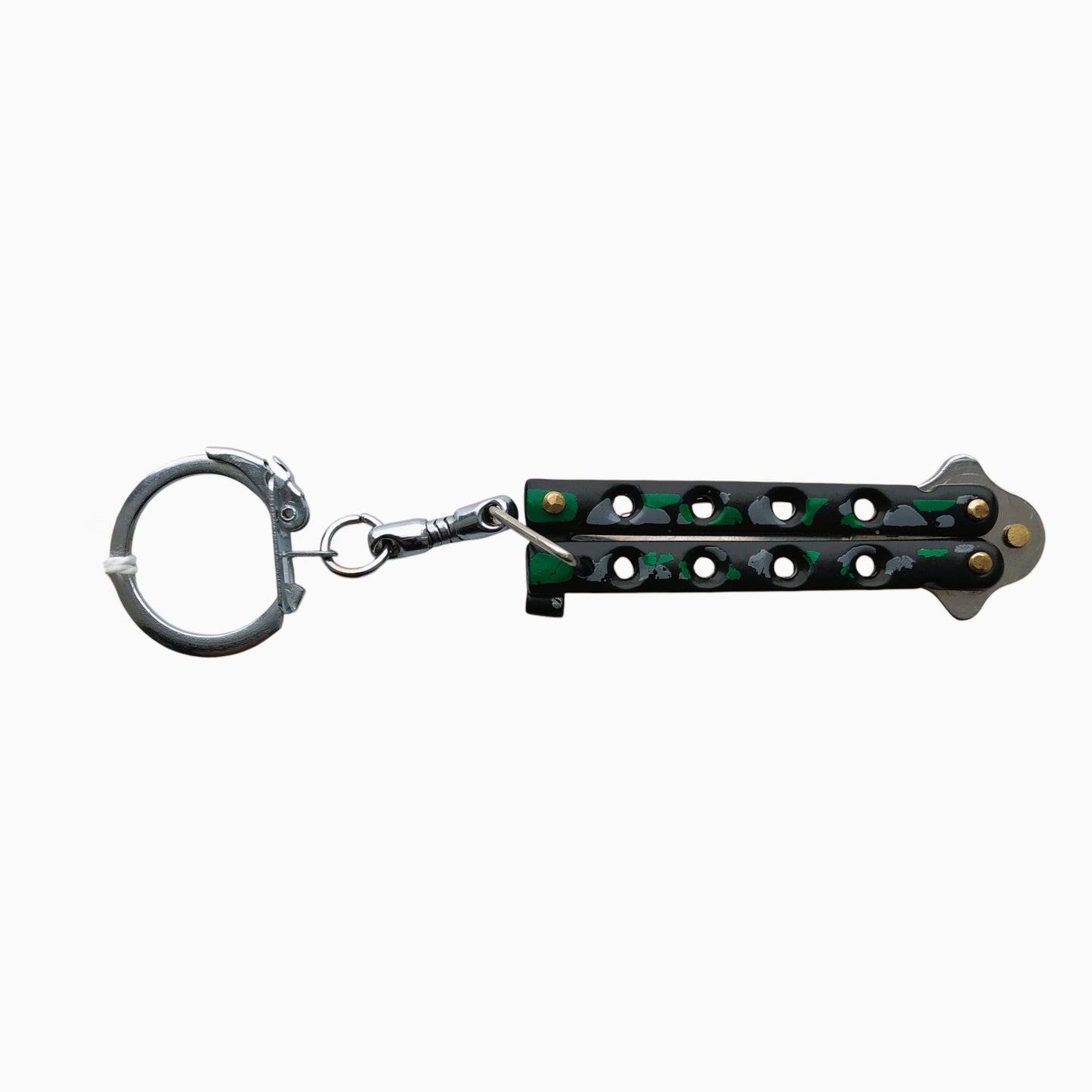 9009 - Camo Butterfly Keychain Knife - |100| DO NOT LIST ON EBAY