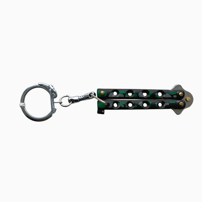 9009 - Camo Butterfly Keychain Knife - |100| DO NOT LIST ON EBAY