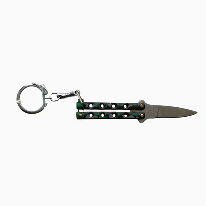 9009 - Camo Butterfly Keychain Knife - |100| DO NOT LIST ON EBAY
