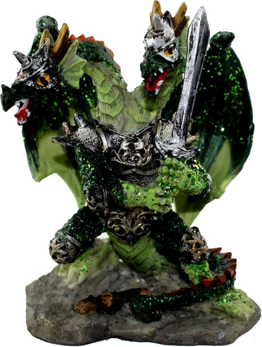 913 - 4" Green Dragon - 2 Heads - |Z-40|