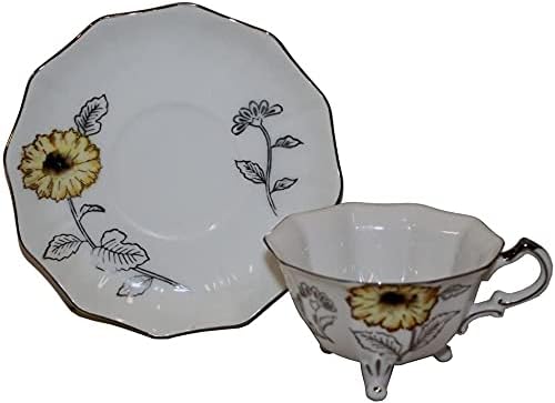 931 - Sunflower Tea Cup Saucer Set |4-30|