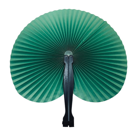 9413 - 3 pk- 5.5" Solid Green Folding Fan - W-18 : PT COOL BEANS