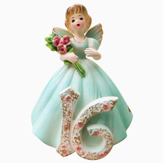 9488 - Vintage Josef Originals 16th Birthday Girl Porcelain Figurine 6-Inch |2-14|
