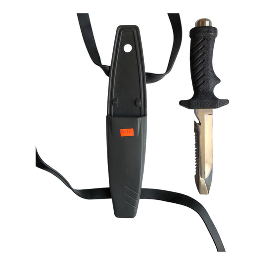 9571 - Diving Knife Black Blunt Tip |114|