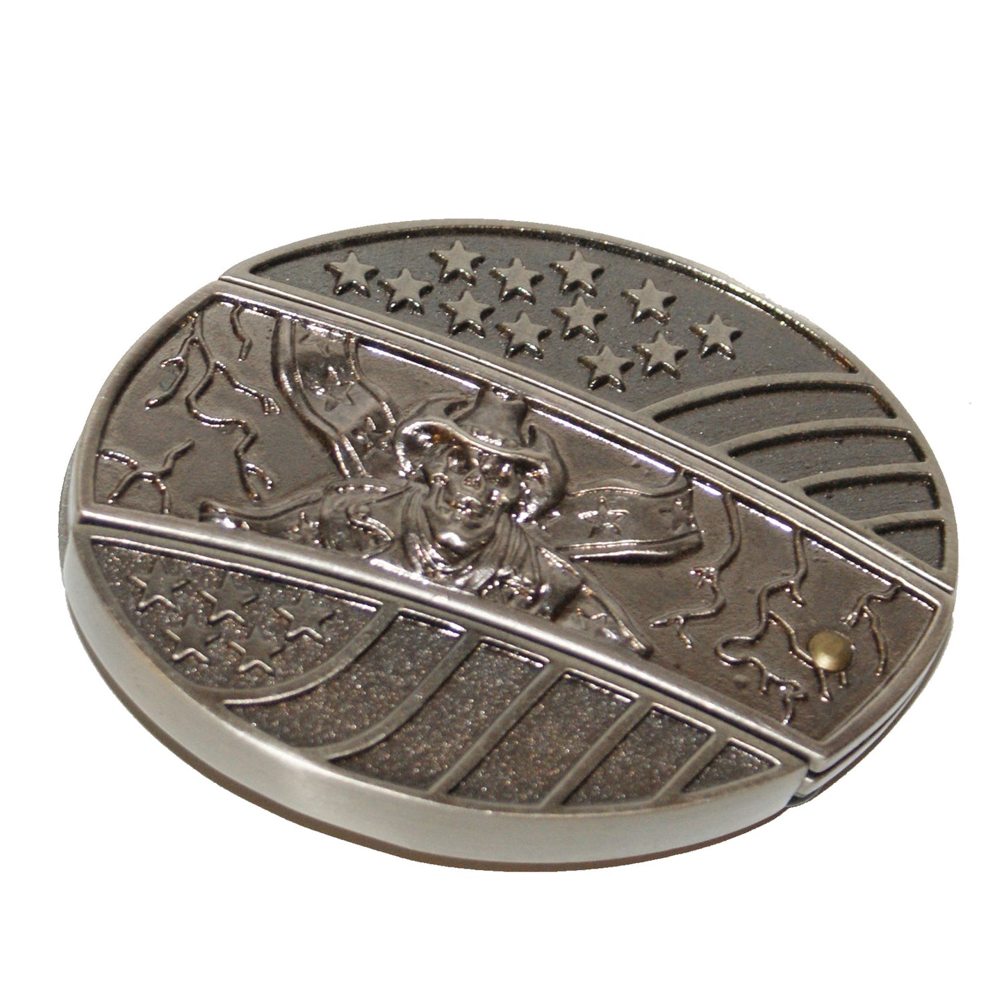 9589 - Belt Buckle Knife Skull Chrome |82|