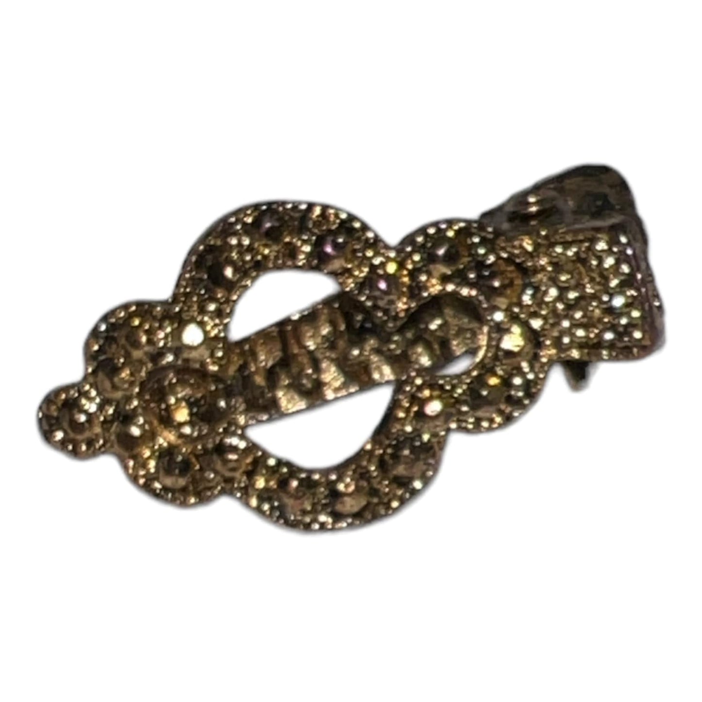9611 - Gold Hair Clip 1" - [Clear-93]