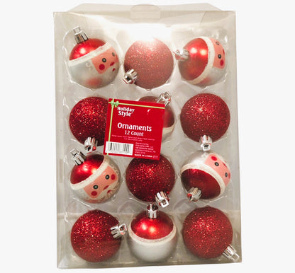 9687 - Santa Claus Xmas Bulbs 12 ct |Pod 1-76|