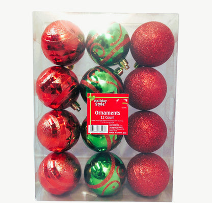 9687 - Santa Claus Xmas Bulbs 12 ct |Pod 1-76|