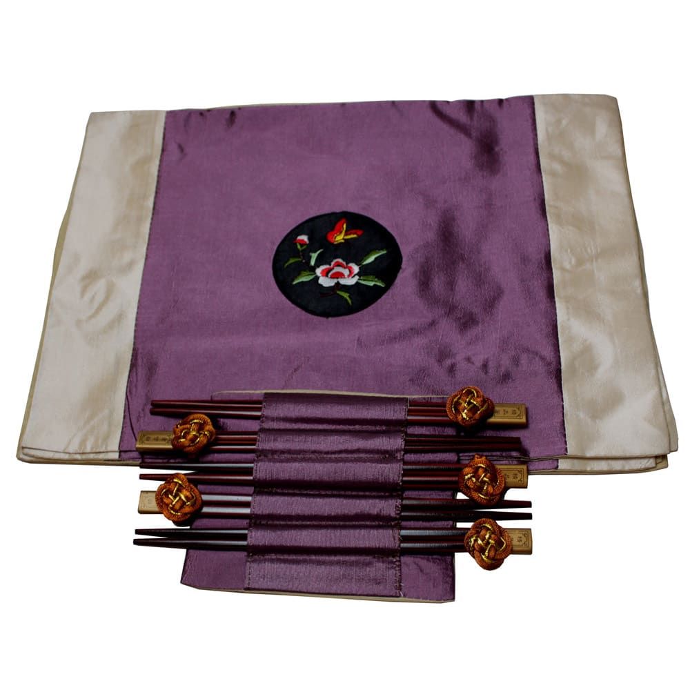 998 - 6 Placemat Chopstick Set Purple - |BH Stairs|