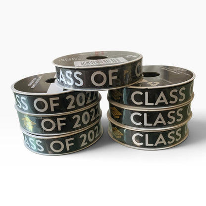 41204 - 5/8" White Class of 2022 6 Rolls Ribbon |H-64|