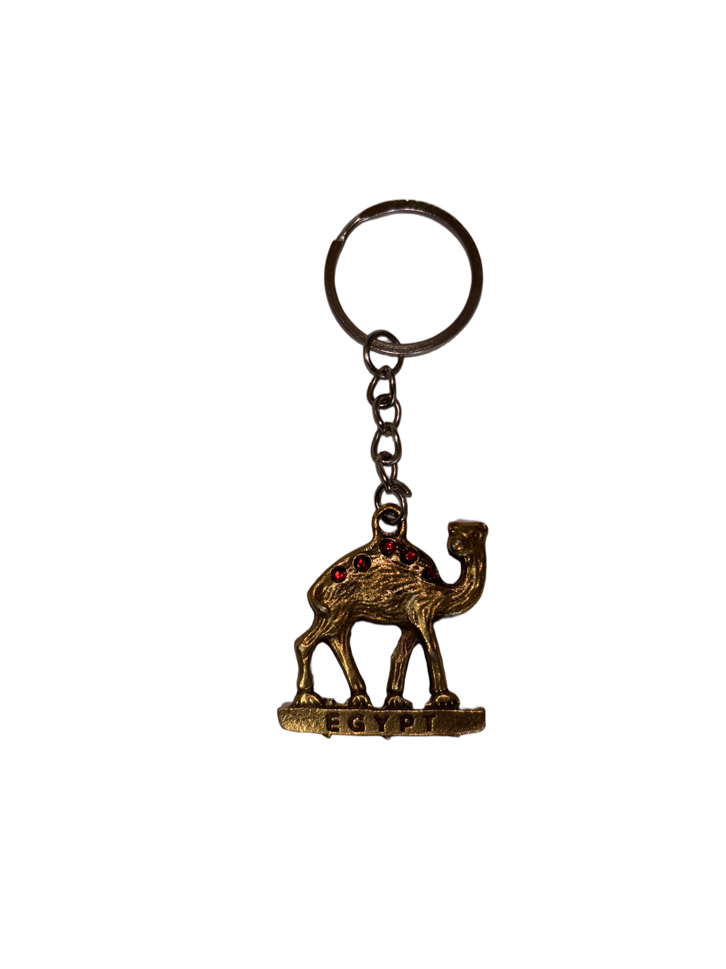 26463 - Keychain 3.5" Brass Camel Bought In Egypt |DVD-37|