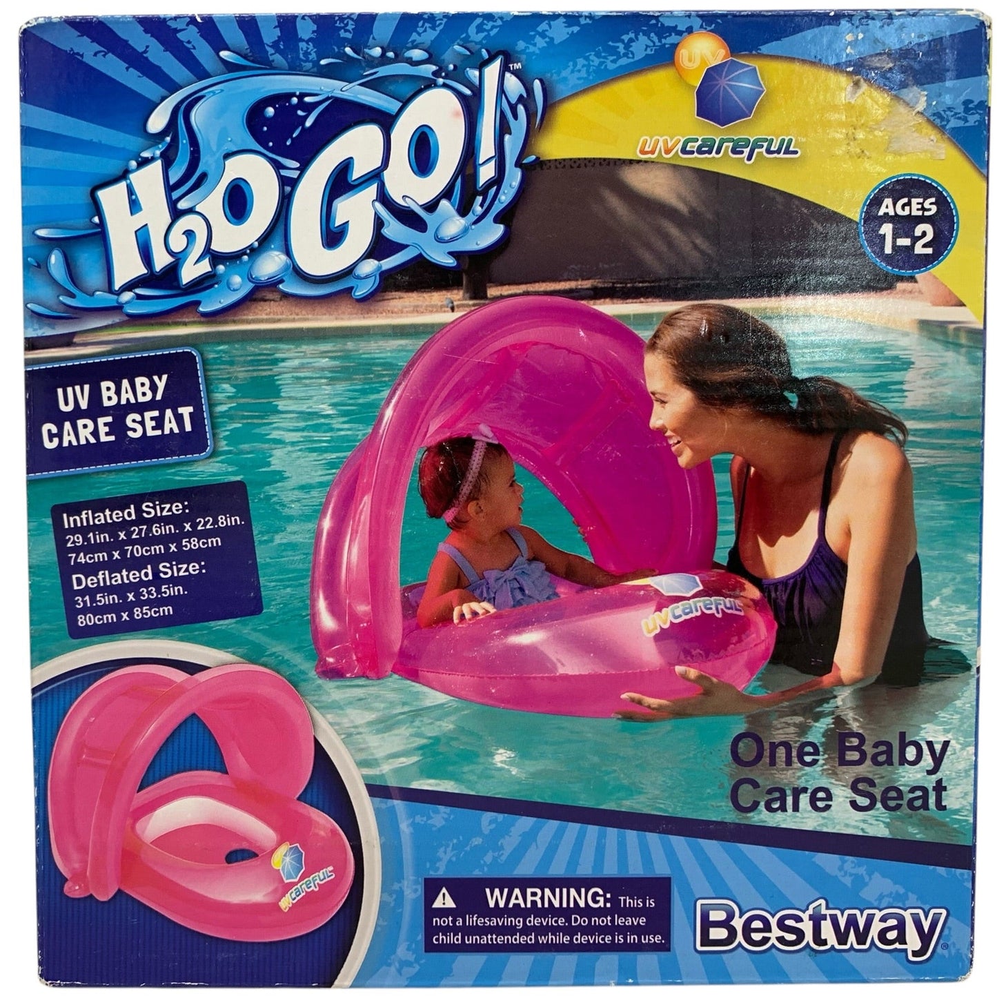 24380 - H20Go! UV Baby Care Seat Pink 29" x 27" x 22" |TBD|