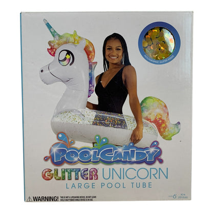 40627 - Glitter Unicorn Large Pool Tube 10" |TBD|