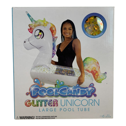 40627 - Glitter Unicorn Large Pool Tube 10" |TBD|