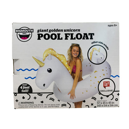 3277 - Giant Golden Unicorn Pool Float 57 x 45 x 45 Inches |TBD|