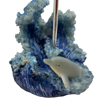 1364 - Blue & Silver Swinging Dolphins - |Z-21|
