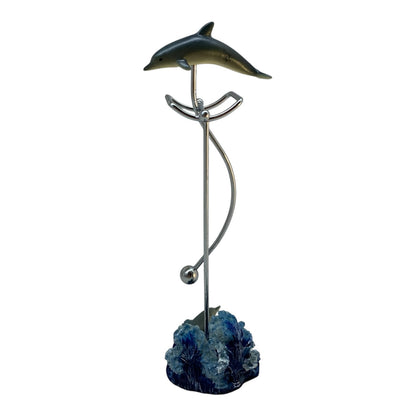 1364 - Blue & Silver Swinging Dolphins - |Z-21|