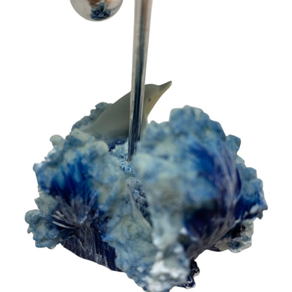 1364 - Blue & Silver Swinging Dolphins - |Z-21|