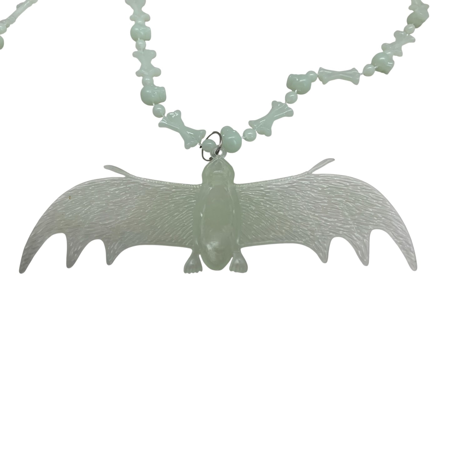 27363 - Set of Two Glow In The Dark Bat And Bone Necklace 16" |Pod 2-26|