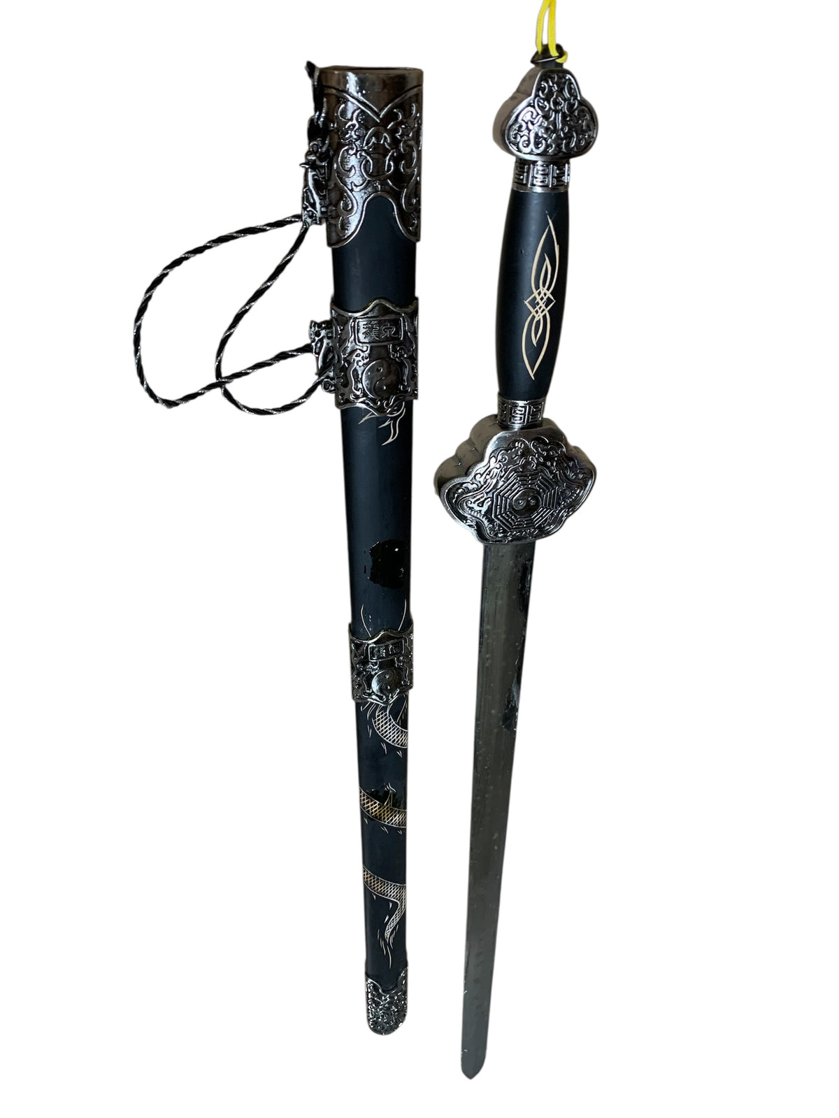 14013 - Sword Tai Chi Yin Yang Silver 39" |5-F|