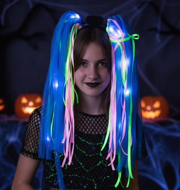 12877 - Light Up Tentacle Head Band Asst 45-Inch |tbd| sent to prep