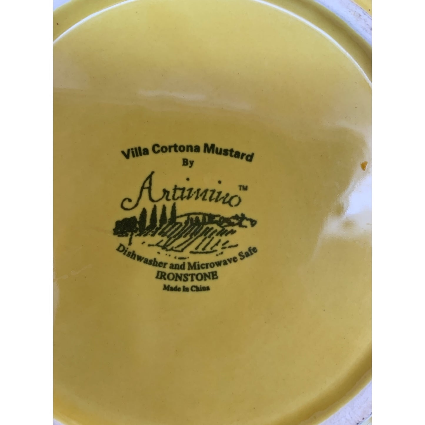 11687 - Mustard Brownstone Bowl 9" |10-15|