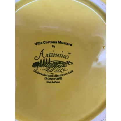 11687 - Mustard Brownstone Bowl 9" |10-15|