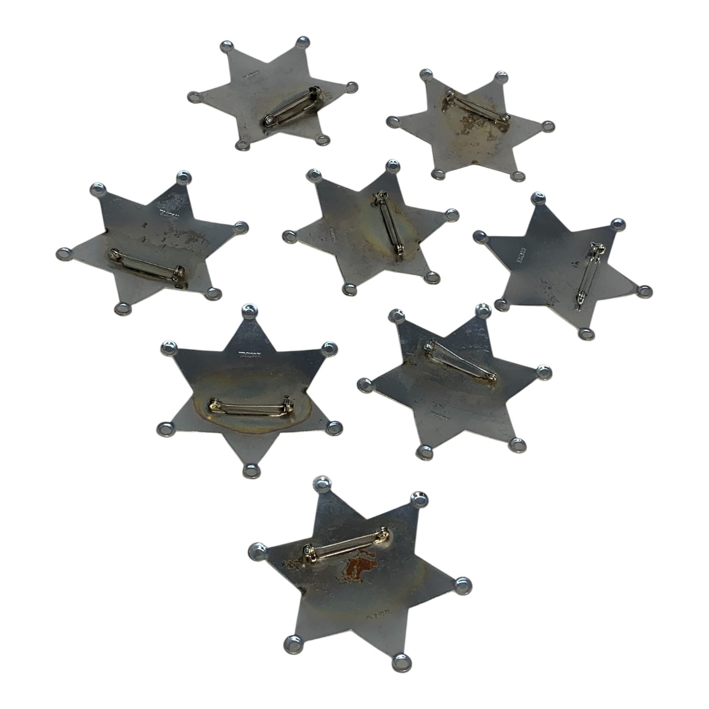 10056 - Set of 8 Pin on Ninja Metal Toy Badges 2.5" |R-29|
