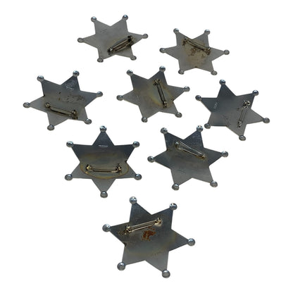 10056 - Set of 8 Pin on Ninja Metal Toy Badges 2.5" |R-29|