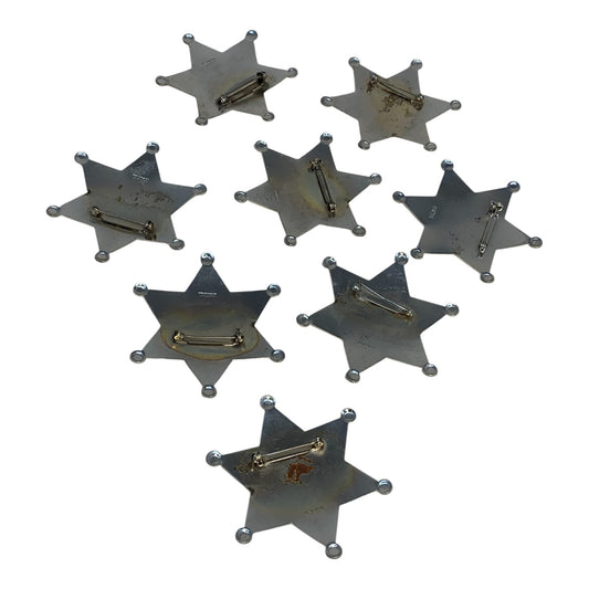 10056 - Set of 8 Pin on Ninja Metal Toy Badges 2.5" |12-25|