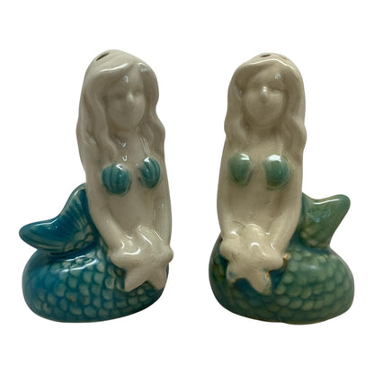 36457 - 3" Ceramic Mermaid Salt and Pepper Shakers |4-18|