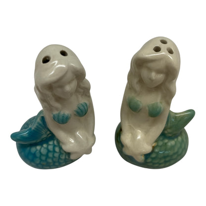 36457 - 3" Ceramic Mermaid Salt and Pepper Shakers |4-18|