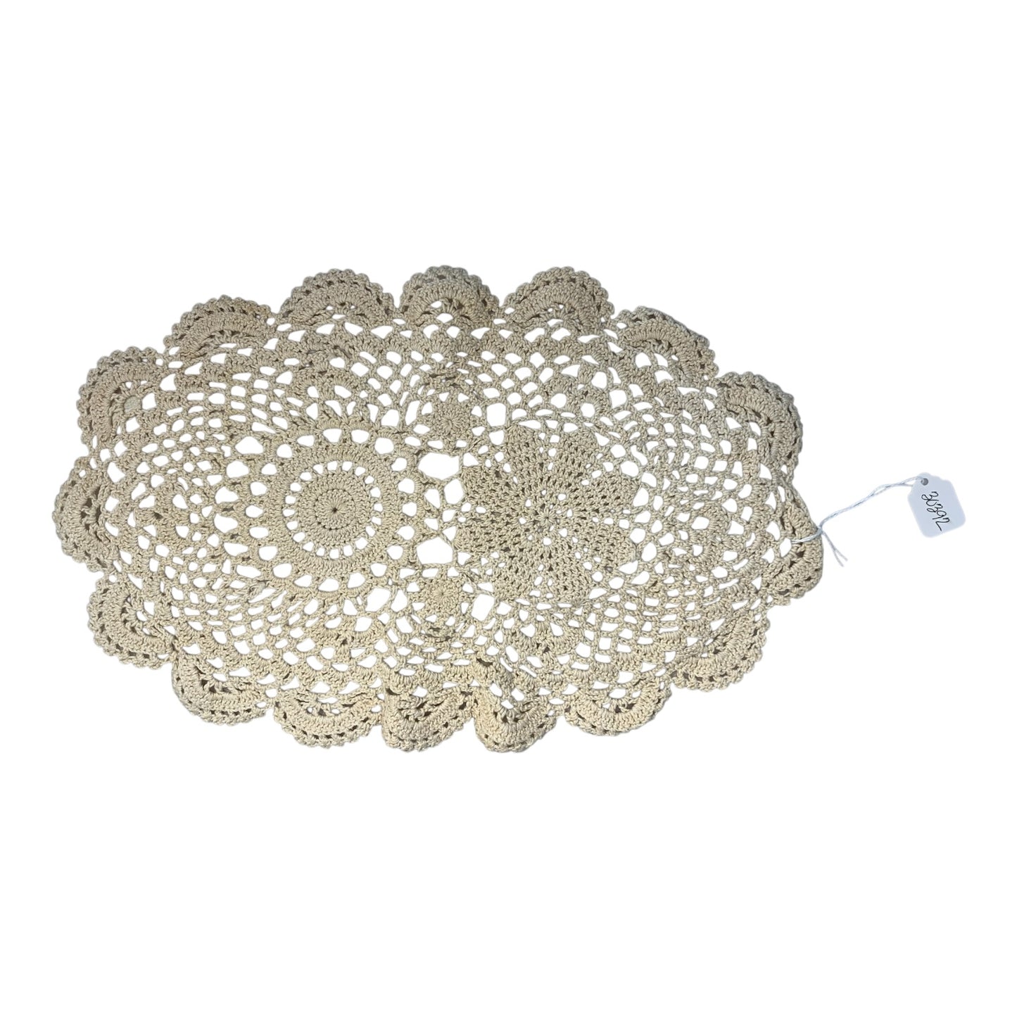 30392 - Ecru 15-Inch Double Long Doily |W-22|