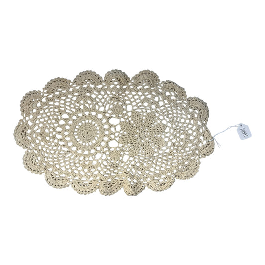 30392 - Ecru 15-Inch Double Long Doily |W-22|