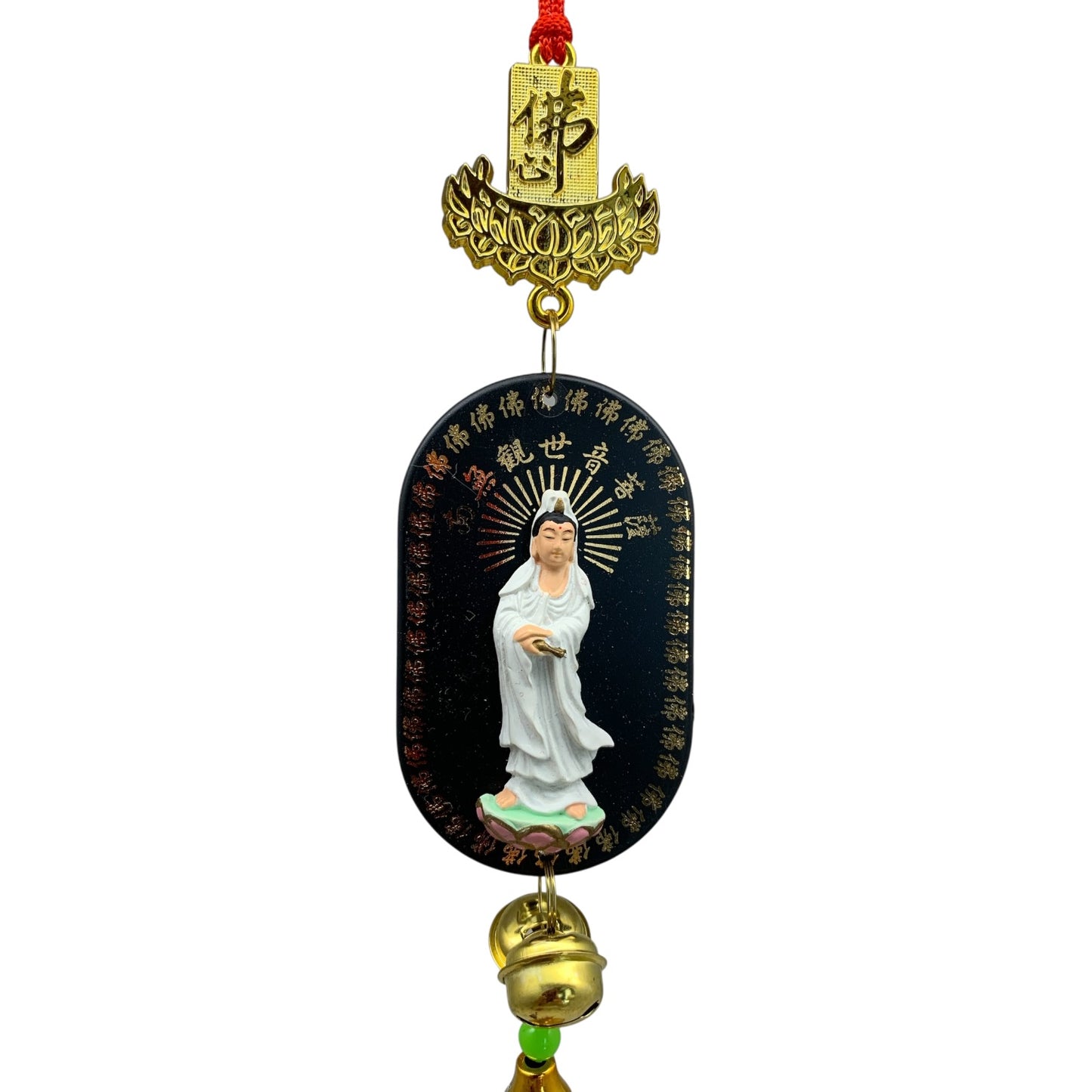 11192 - 13" Good luck Quan Yin Hanger White Standing |22-10|sent for prep